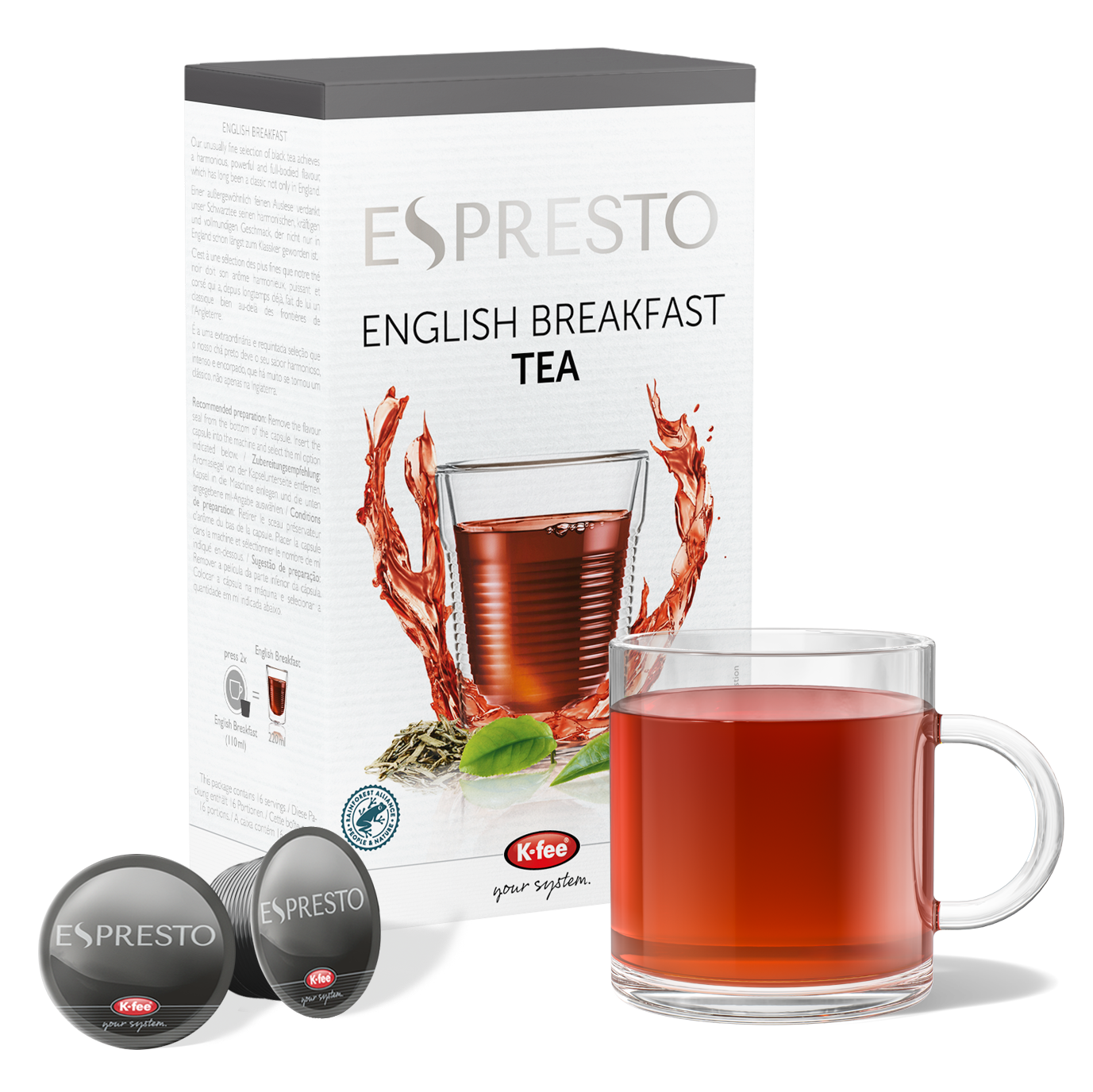 ESPRESTO English Breakfast Tee Kapseln günstig online bestellen | K-fee®