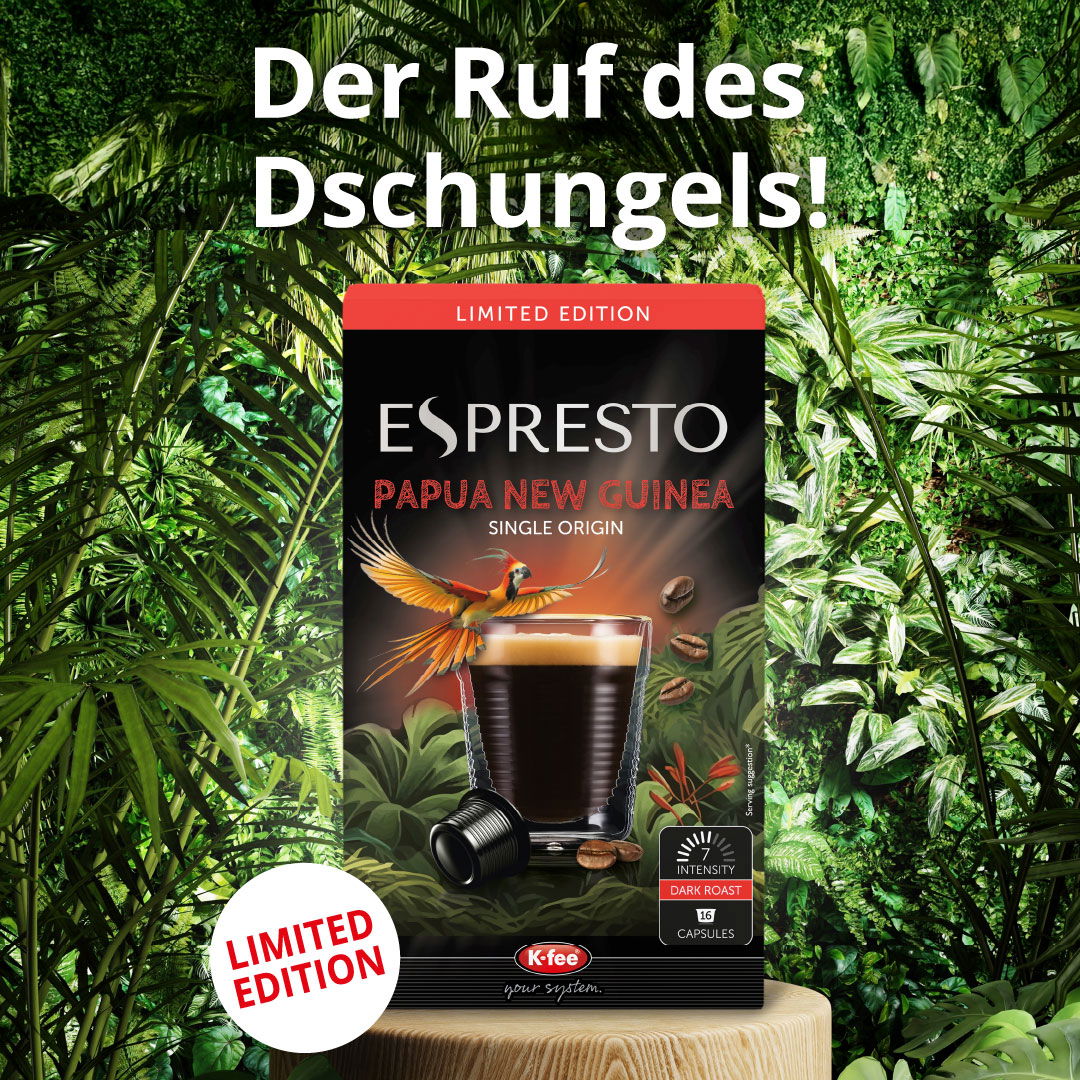Mit dem Single Origin Kaffee Papue Neuguinea können Sie sich wie im Dschungel fühlen.