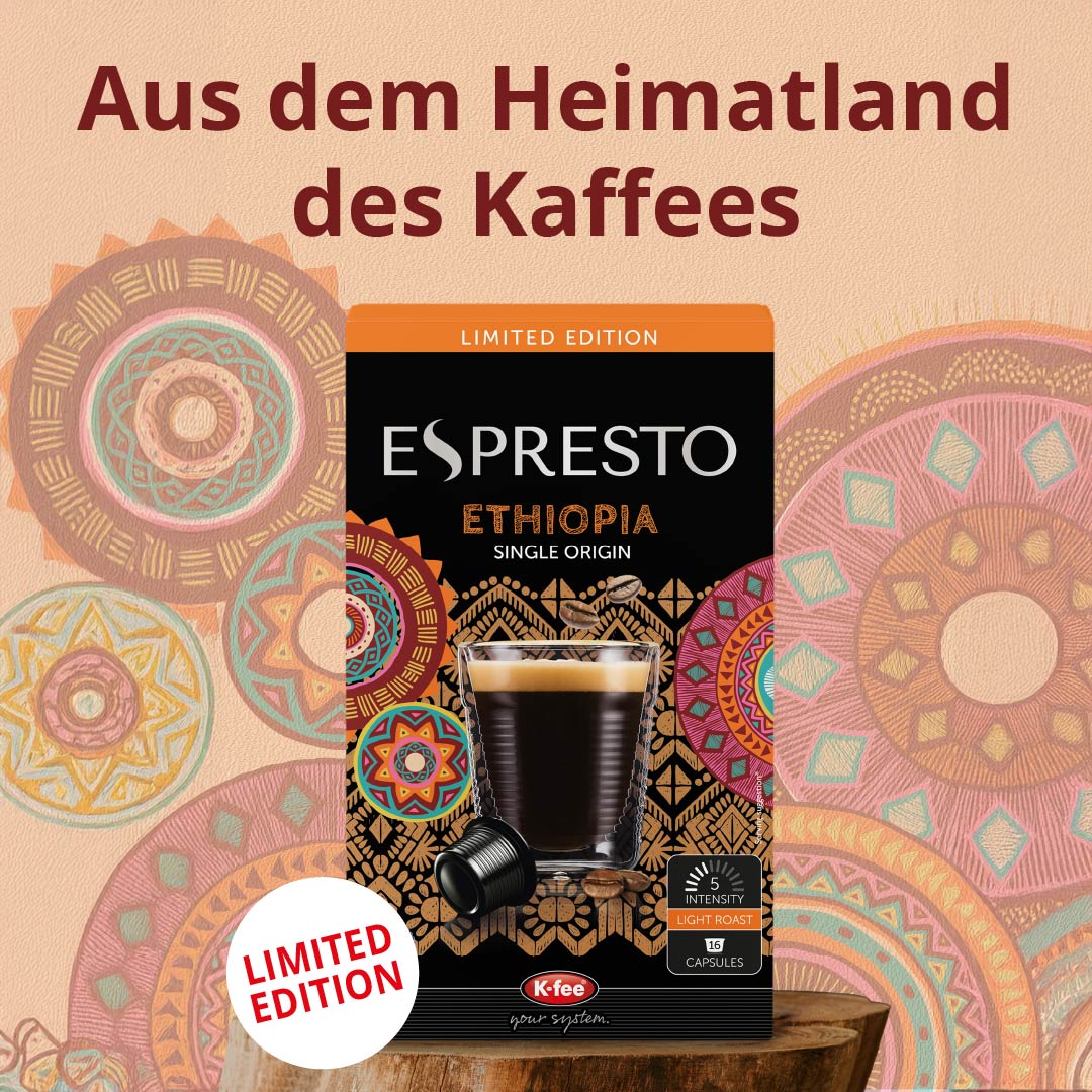 Der Single Origin Kaffee Ethiopia in das Heimatland des Kaffees reisen.