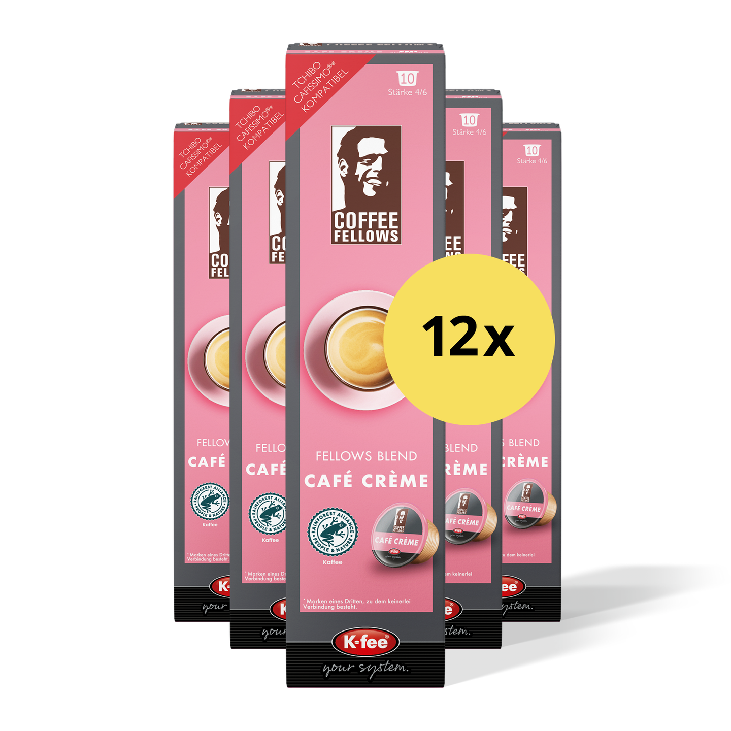 Coffee Fellows Café Crème - 12 Packungen Kaffeekapseln günstig online bestellen | K-fee®
