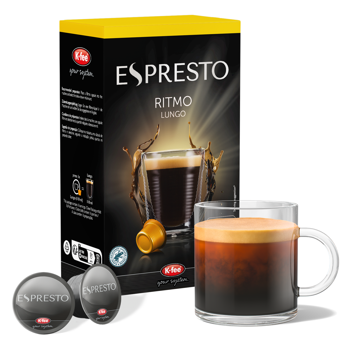 ESPRESTO Ritmo Lungo Kaffeekapseln günstig online bestellen | K-fee®