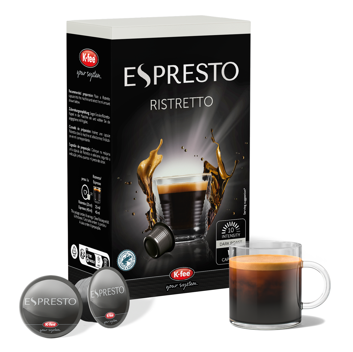 ESPRESTO Ristretto Kaffeekapseln günstig online bestellen | K-fee®