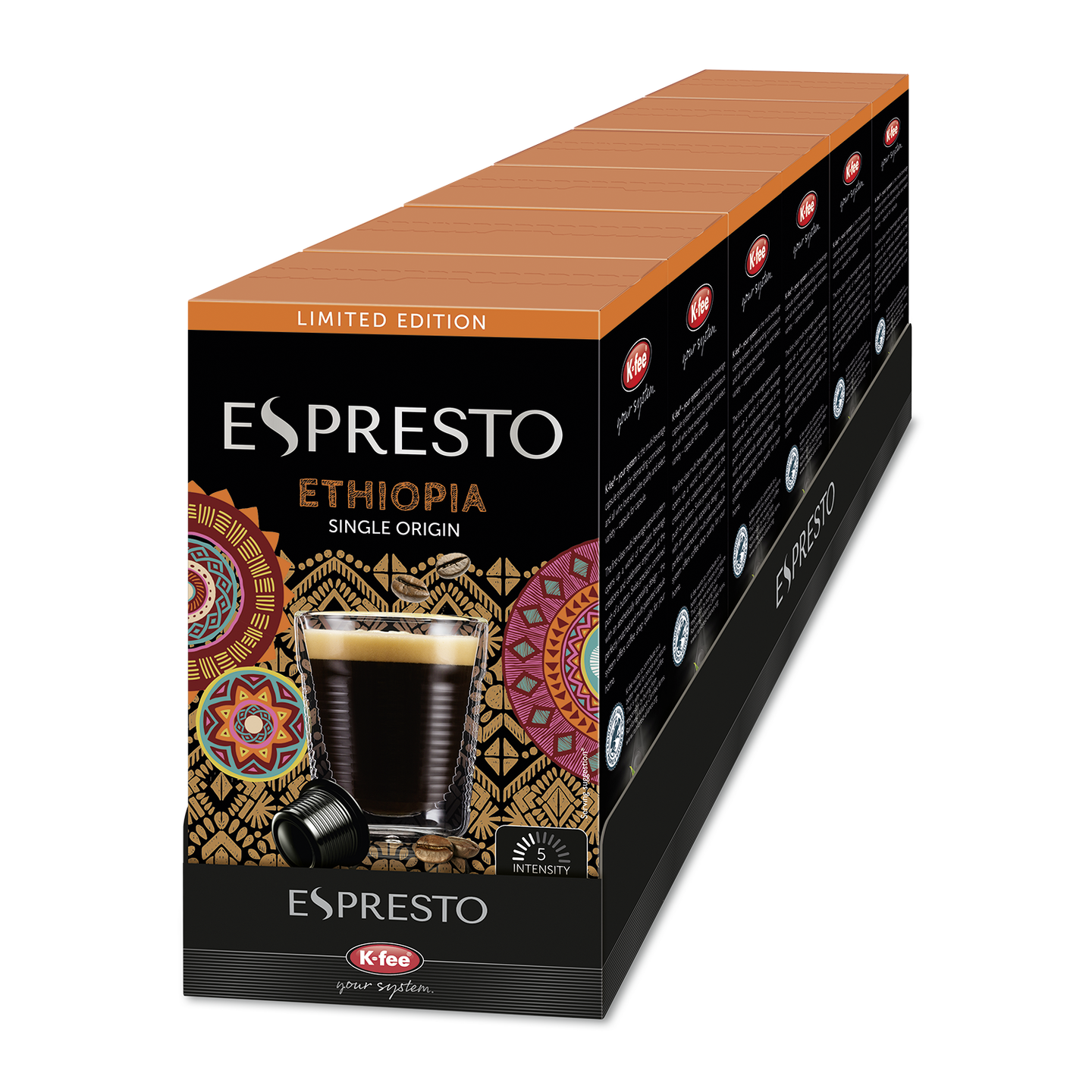 ESPRESTO Single Origin Ethiopia - 6 Packungen Kaffeekapseln günstig online bestellen | K-fee®
